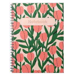 Blumen Notizbuch – Elegantes Blumen-Thema  Notizblock