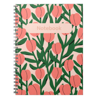 Blumen Notizbuch – Elegantes Blumen-Thema  Notizblock