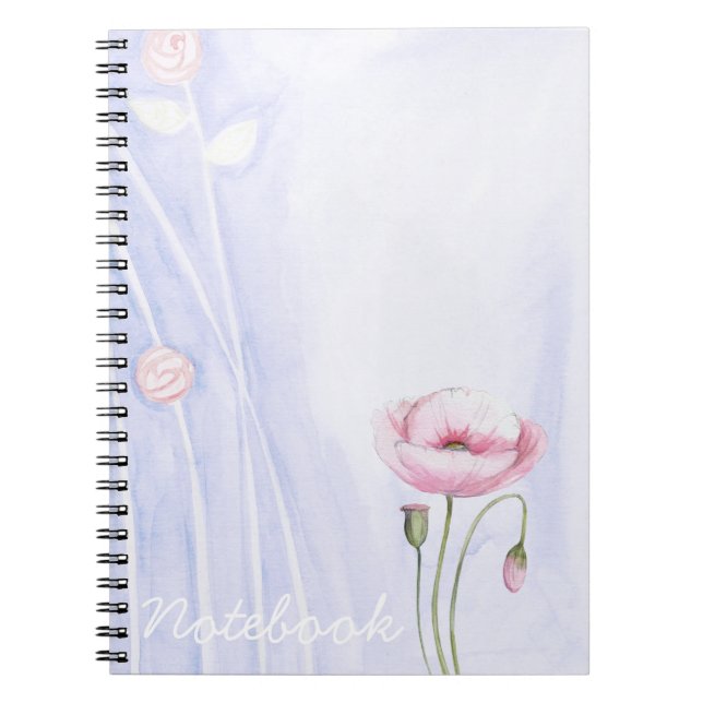 Blumen Notizbuch Notizblock (Vorderseite)
