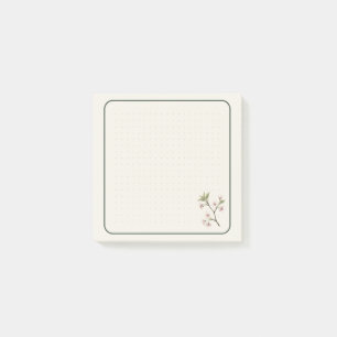 Blumen-Notizzettel 3x3 Zoll   Minimalistisches Flo Post-it Klebezettel