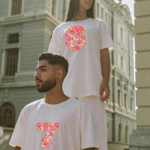 Blumen Nummer 6 von 6 7 Duo passende Valentinstag T-Shirt