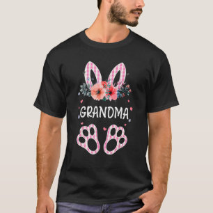 Blumen-Oma-Häschen Niedlich Frohe Ostern Muttertag T-Shirt