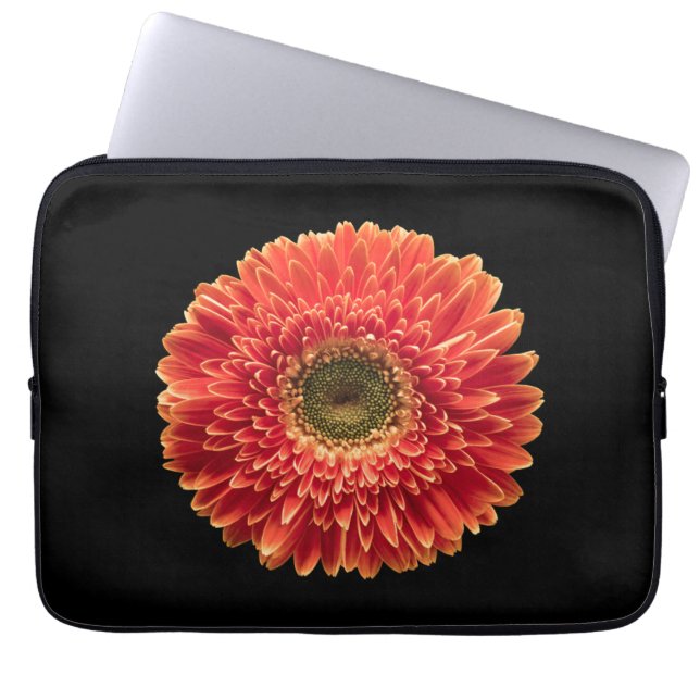 Blumen | Orange Gerbera Daisy Laptopschutzhülle (Vorderseite)