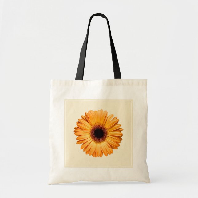 Blumen | Orange Gerbera Tragetasche (Vorne)