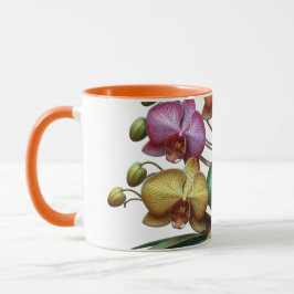 Blumen, Orchideen, Asiatisch, Schönheit, Kaffeetas Tasse