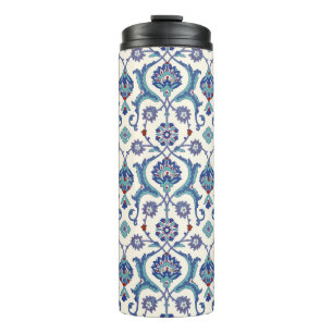 Blumen-Ornamentmuster. Traditionelle arabische Nah Thermosbecher