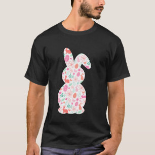 Blumen-Osterhase-Osterei-Frühling T-Shirt