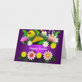 Blumen-Ostern-Karte Dankeskarte