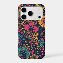 Blumen-Paisley-Muster iPhone-Hülle