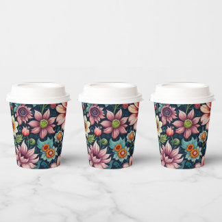 Blumen-Papierbecher Pappbecher