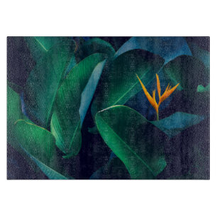 Blumen   Paradiesvogel Schneidebrett