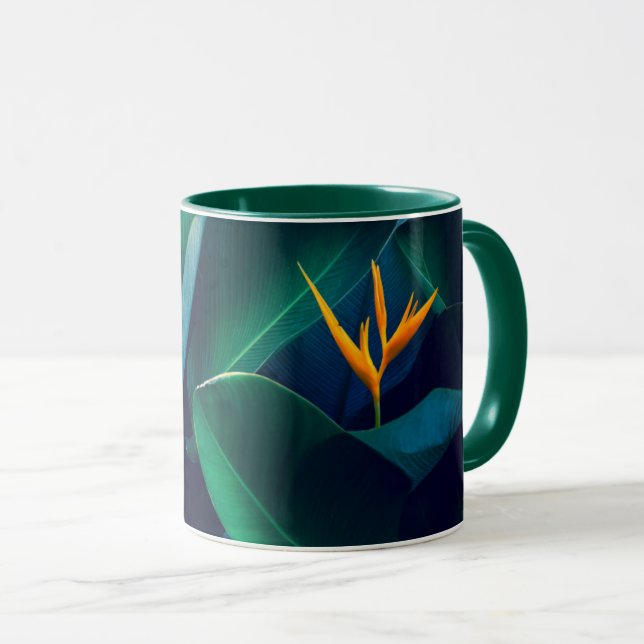 Blumen | Paradiesvogel Tasse (VorderseiteRechts)