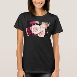 Blumen Pastell Rosa Rosen Fotografie T-Shirt