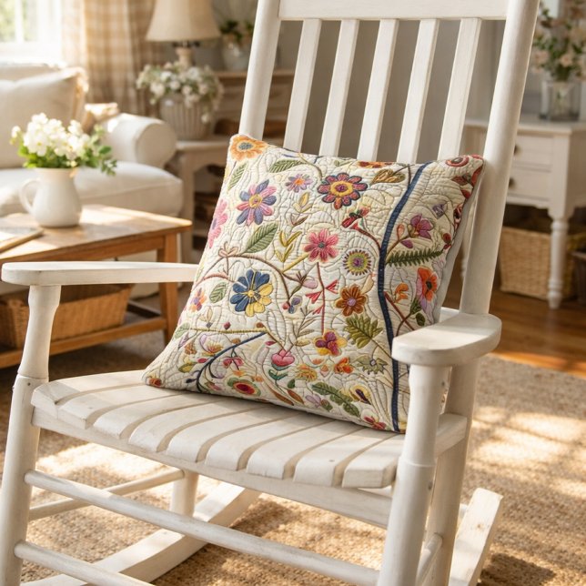 Blumen-Patchwork-Design Kissen (Von Creator hochgeladen)