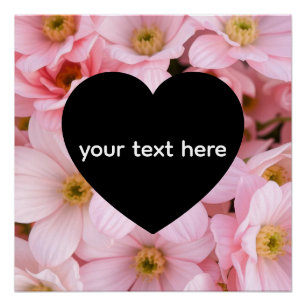 Blumen personalisiert poster