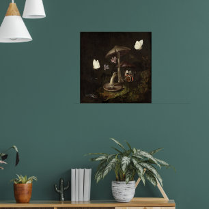Blumen Pilze Schmetterlinge Eidechse & Schlange Poster