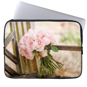 Blumen   Pink Rose Bouquet Laptopschutzhülle
