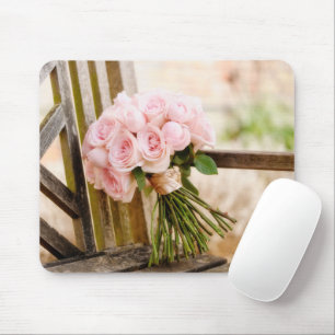 Blumen   Pink Rose Bouquet Mousepad