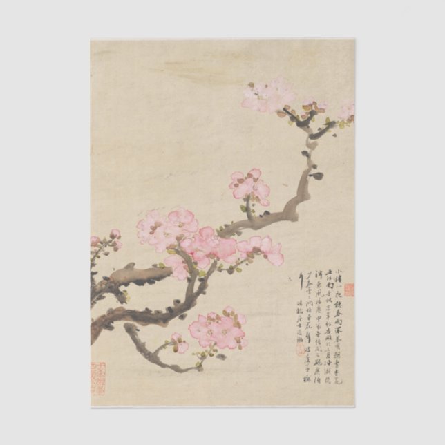 Blumen Pl. 02 von Liang Yuwei Seidenpapier (Vorderseite)