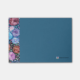 Blumen-Pop Post-it Klebezettel