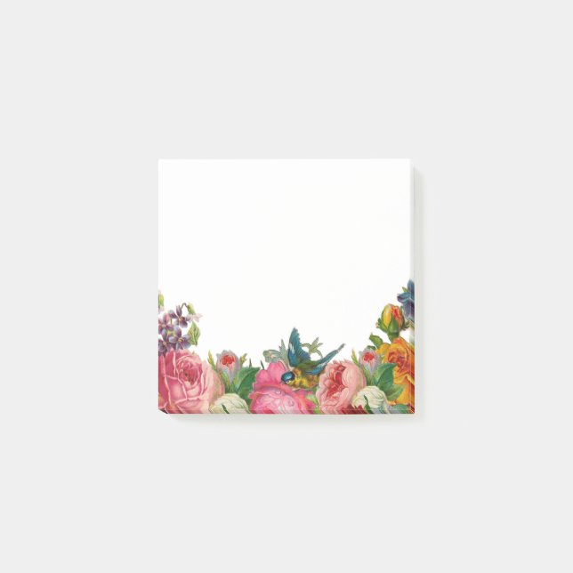 Blumen Post-it Klebezettel (Vorderseite)