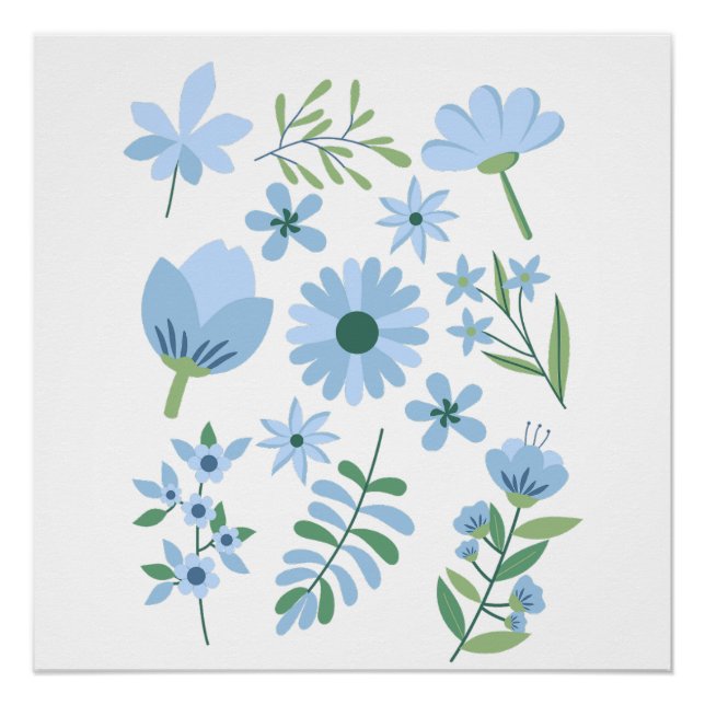 Blumen Poster (Vorderseite)