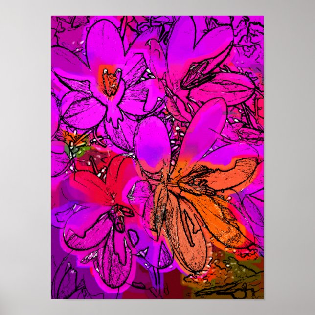 BLUMEN POSTER (Vorne)