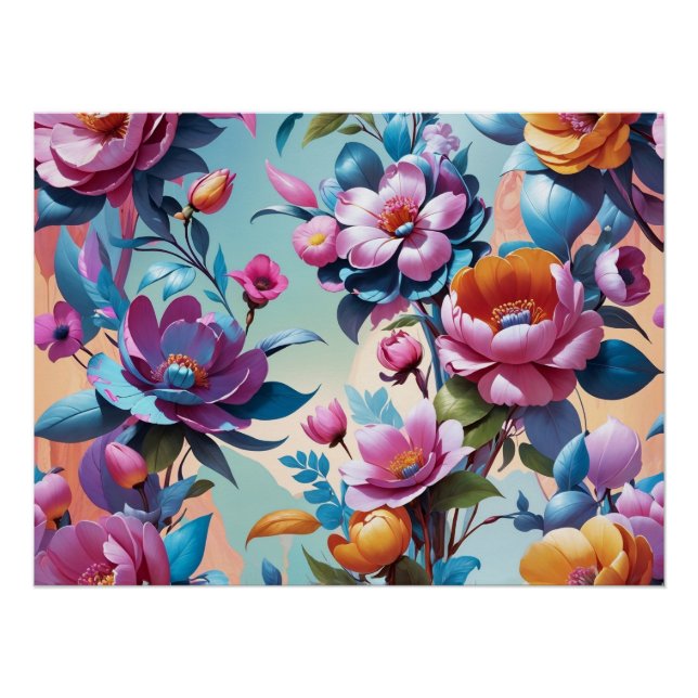 Blumen Poster (Vorderseite)