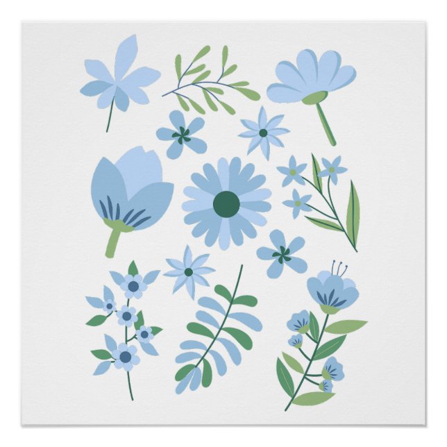 Blumen Poster (Vorderseite)