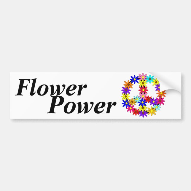 Blumen-Power Autoaufkleber (Vorne)