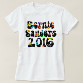Blumen-Power-Bernie-Sandpapierschleifmaschinen T-Shirt