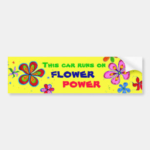 Blumen-Power-Kunst, bunter Autoaufkleber