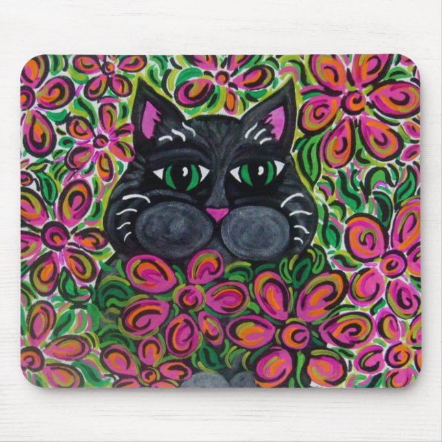 Blumen-Power Mousepad (Vorne)