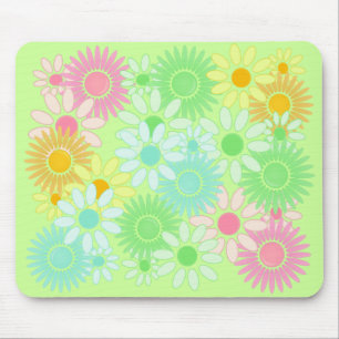 Blumen-Power mousepad Art des verrückten