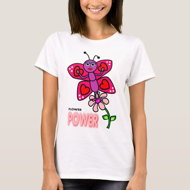 Blumen-Power-T - Shirt (Vorderseite)