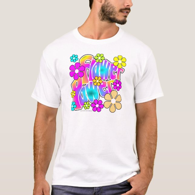 Blumen-Power T-Shirt (Vorderseite)