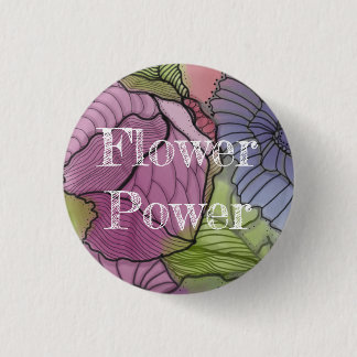 Blumen-Powerknopf Button