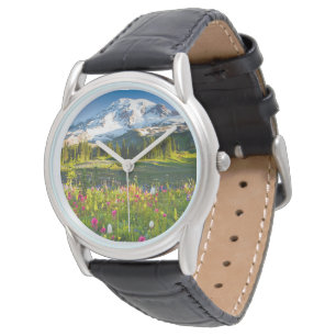 Blumen   Rainier-Wildblumen Armbanduhr