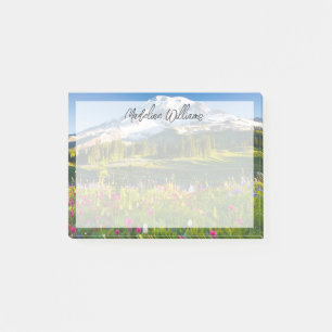 Blumen   Rainier-Wildblumen Post-it Klebezettel