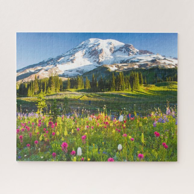 Blumen | Rainier-Wildblumen Puzzle (Horizontal)