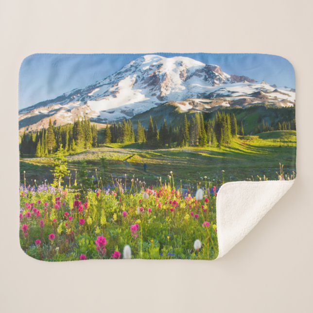 Blumen | Rainier-Wildblumen Sherpadecke (Vorderseite (Horizontal))