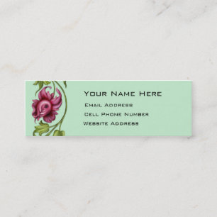 Blumen-Rebe-dünne Visitenkarte