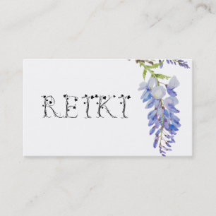 *~* Blumen-REIKI Wisteria-BlumeWatercolor Visitenkarte