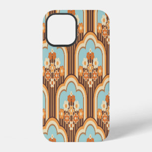 Blumen-Retro: 70er Jahre Tapeten Revival iPhone 12 Hülle