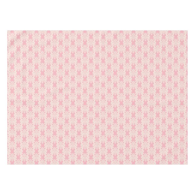 Blumen-Retro-Damaskus Tischdecke (Vorderseite (Horizontal))
