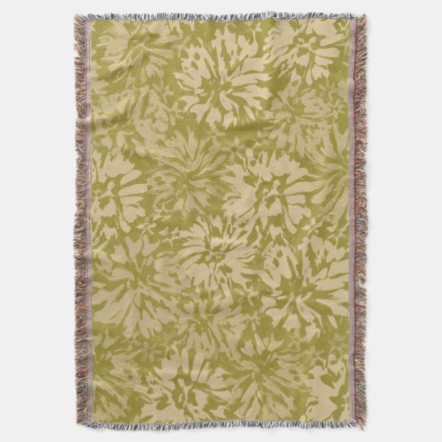 Blumen-Retro-Muster im Boho-Stil. Decke (Vorderseite Vertikal)