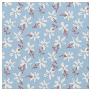 Blumen-Retro-Muster im Boho-Stil. Stoff