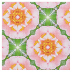 Blumen-Retro-Muster Stoff