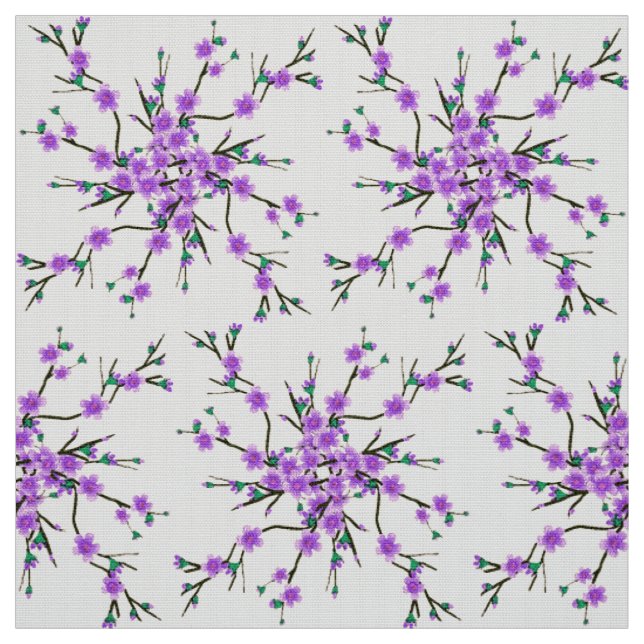 Blumen-Retro-Muster Stoff (Muster)