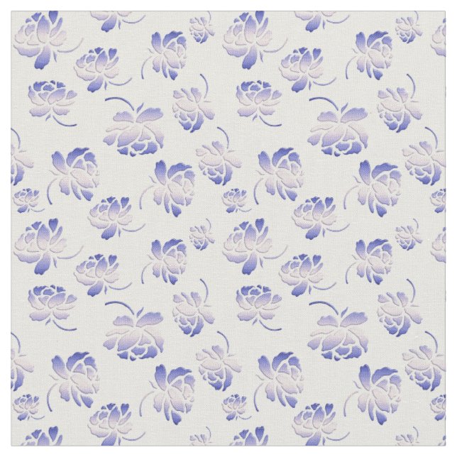 Blumen-Retro-Muster Stoff (Nahaufnahme)